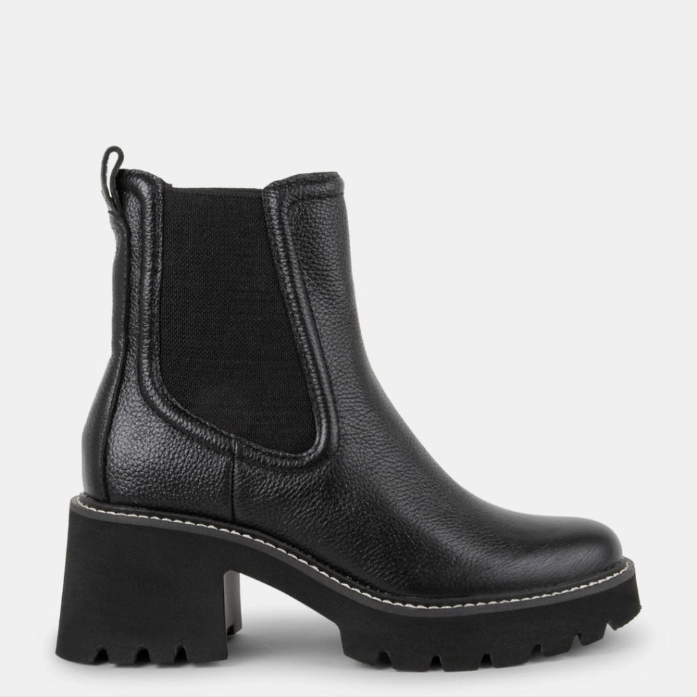 Dolce vita genuine leather platform boots size 8